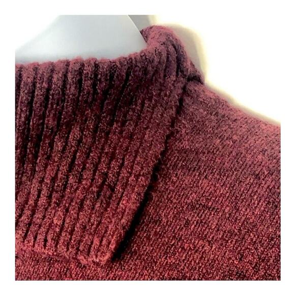 Banana Republic Factory Burgundy Split Cowl Neck Sweater XS - Picture 6 of 14